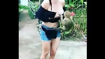 Monkey Fucks Girl - Monkey With Girl Fucking